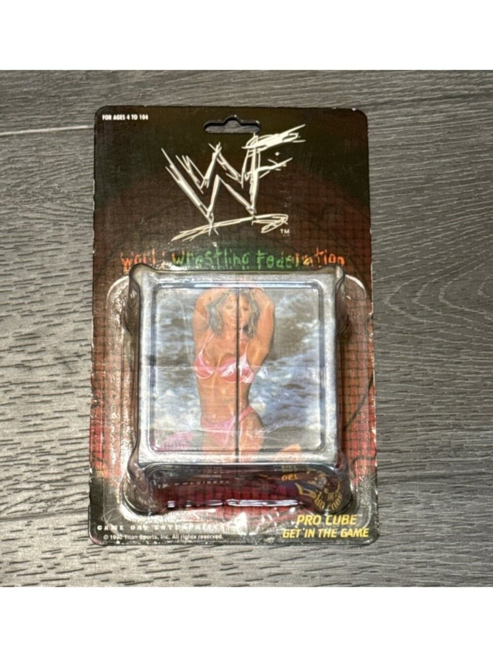 Vintage 1998 WWF (WWE) Sunny Wrestling - 9 Sided -Pro Cube - Rubic Cube-  In Box
